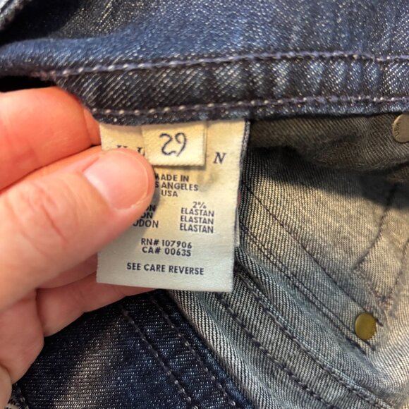 Hudson Jeans Bootcut Dark Wash Y2K Cropped or Hemmed Size 29 - Picture 7 of 8